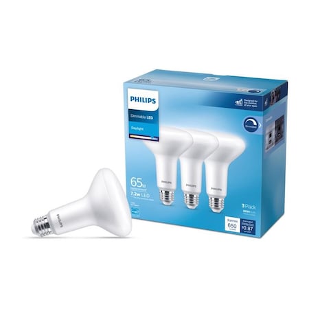 Philips Philips BR30 E26 (Medium) LED Bulb Daylight 65 Watt Equivalence 3 pk 571364